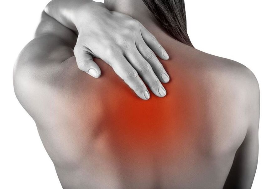 durere între omoplați cu osteocondroză toracică